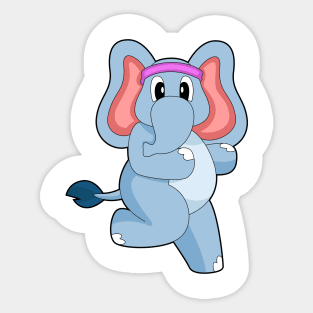 Elephant Runner Running Sticker